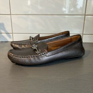 Women’s Coach Arlene Leather Metallic Loafers